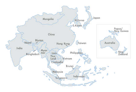 Asia/Pacific Map